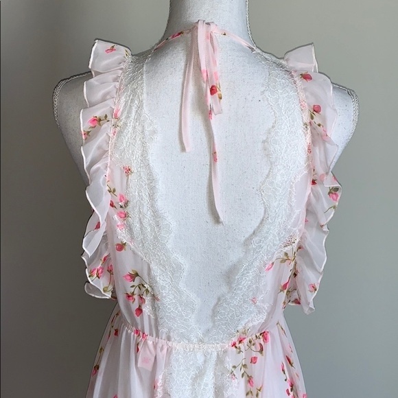 RARE Victoria’s Secret Chiffon Rose Robe - Picture 10 of 10